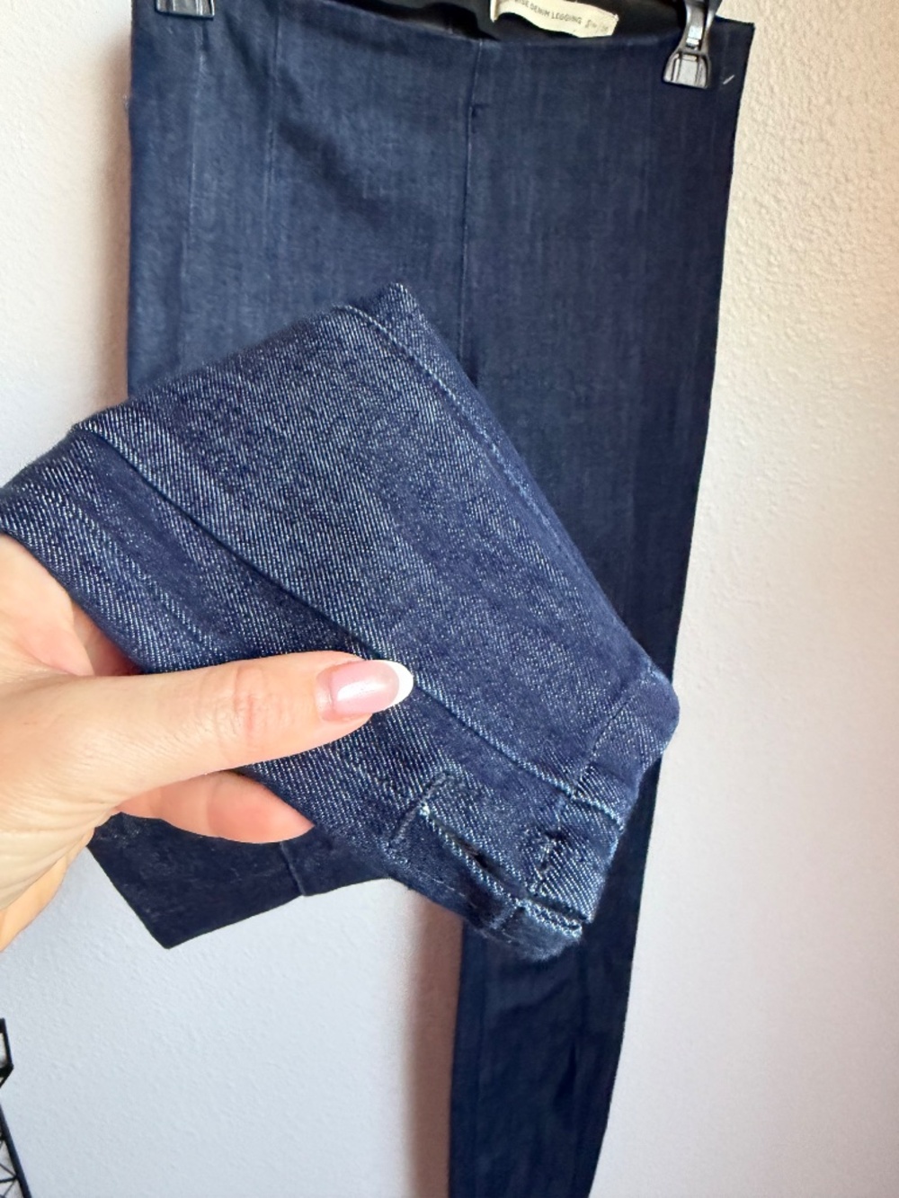 Pilcro High-Rise Performance Denim Leggings Denim Dark Sz 25 - Picture 6 of 13